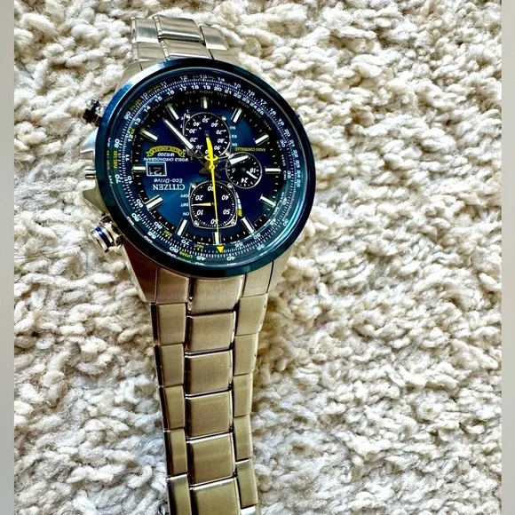 *READ DESCRIPTION* Citizen Eco-Drive Blue Angles H800 Radio controlled Watch - Picture 6 of 16